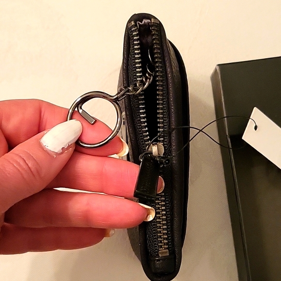 NEW Kenneth Cole Black Pebble Leather Wallet/Coin-Purse - Picture 11 of 15